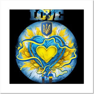 peace for ukraina Posters and Art